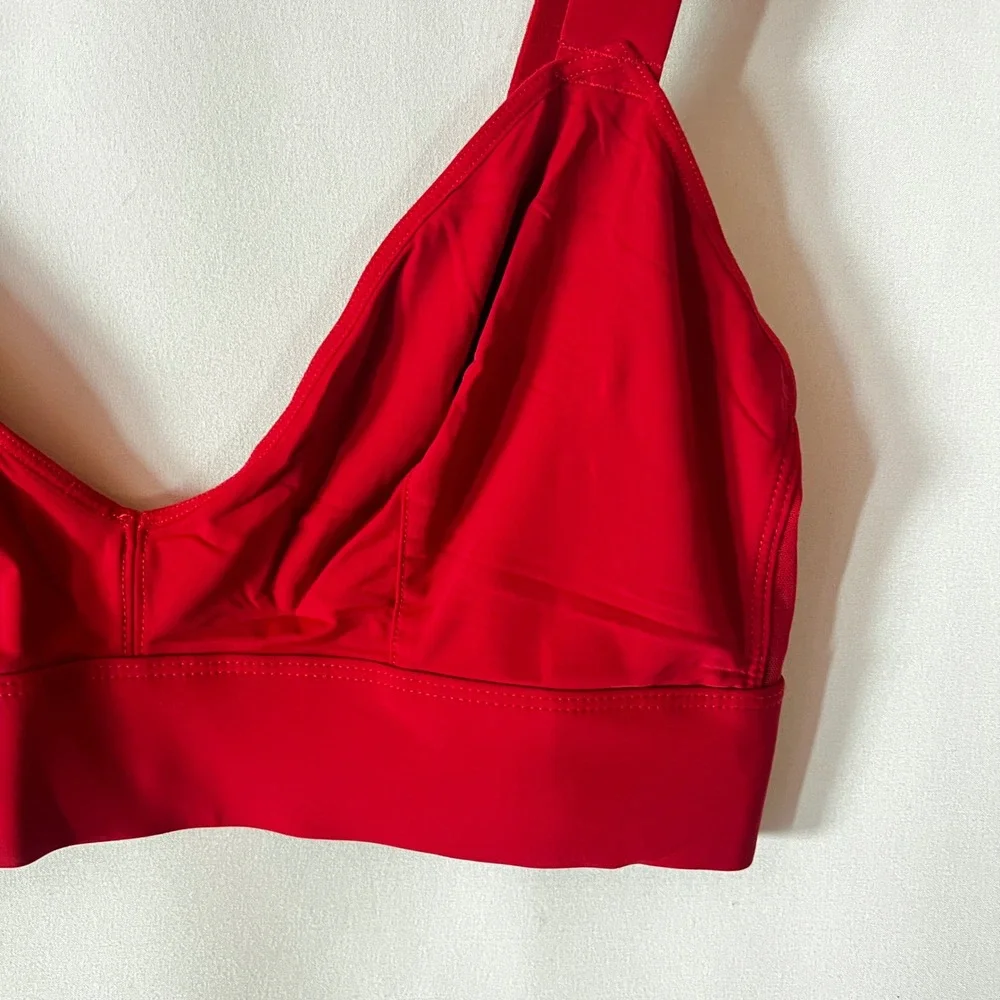 Parade Bold Red Re:Play Scoop Bralette Size‎ 1 Seamless Wireless Soft Stretch